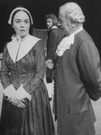 (L-R) Actors Martha Henry, Robert Foxworth and Stephen Elliott in a scene from the Lincoln Center Repertory revival of the play "The Crucible"