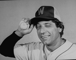 Football player-turned-actor Joe Namath in a scene from the Jones Beach Theatre production of the musical "Damn Yankees"