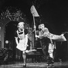 (L-R) Actresses Niki Harris and Priscilla Lopez (as Harpo Marx) in a scene from the Broadway production of the musical "A Day in Hollywood/A Night in the Ukraine"