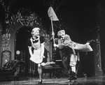 (L-R) Actresses Niki Harris and Priscilla Lopez (as Harpo Marx) in a scene from the Broadway production of the musical "A Day in Hollywood/A Night in the Ukraine"