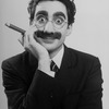 Actor David Garrison as Groucho Marx in a scene from the Broadway production of the musical "A Day in Hollywood/A Night in the Ukraine"