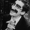 Actor David Garrison as Groucho Marx in a scene from the Broadway production of the musical "A Day in Hollywood/A Night in the Ukraine"