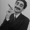 Actor David Garrison as Groucho Marx in a scene from the Broadway production of the musical "A Day in Hollywood/A Night in the Ukraine"