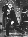 Actor David Garrison as Groucho Marx in a scene from the Broadway production of the musical "A Day in Hollywood/A Night in the Ukraine"