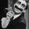 Actor David Garrison as Groucho Marx in a scene from the Broadway production of the musical "A Day in Hollywood/A Night in the Ukraine"