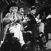 (L-R) Actors Priscilla Lopez, David Garrison and Frank Lazarus as Harpo, Groucho and Chico Marx (respectively) in a scene from the Broadway production of the musical "A Day in Hollywood/A Night in the Ukraine"