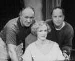 (L-R) Actors Gene Hackman, Glenn Close and Richard Dreyfuss in a scene from the Broadway production of the play "Death And The Maiden.".