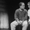 Actors Glenn Close and Richard Dreyfuss in a scene from the Broadway production of the play "Death And The Maiden.".