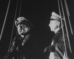 (L-R) Actors John Vickery as Manfred Von Richthofen and Bob Gunton as Hermann Goering in a scene from the NY Shakespeare Festival production of the musical "The Death Of Von Richthofen As Witnessed From The Earth."