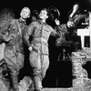 (L-R) Actors Robert Joy, Mark Linn-Baker, Marek Norman and Robert Westenberg in a scene from the NY Shakespeare Festival production of the musical "The Death Of Von Richthofen As Witnessed From The Earth."