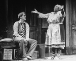 Actors John Lithgow and Theresa Merritt in a scene from the Broadway production of the play "Division Street"