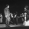 Actors Betsy Joslyn and Peter Gallagher in a scene from the Broadway production of the musical "A Doll's Life."