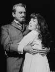 Actors Betsy Joslyn and Edmund Lyndeck in a scene from the Broadway production of the musical "A Doll's Life."