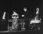 (L-2R) Actors George Hearn, Betsy Joslyn and Edmund Lyndeck in a scene from the Broadway production of the musical "A Doll's Life."