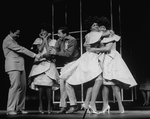 (L-R) Actors Ben Harney, Loretta Devine, Obba Babatunde, Sheryl Lee Ralph and Jennifer Holliday in a scene from the Broadway production of the musical "Dreamgirls.".