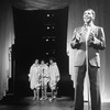 (L-R) Actors Sheryl Lee Ralph, Jennifer Holliday, Loretta Devine and Cleavant Derricks in a scene from the Broadway production of the musical "Dreamgirls.".