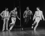 (L-R) Actors Vondie Curtis-Hall, Obba Babatunde, Cleavant Derricks and Ben Harney in a scene from the Broadway production of the musical "Dreamgirls.".