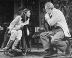 Actor Anne Bancroft and Max Von Sydow in a scene from the Broadway production of the play "Duet For One"