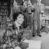 Actors Ellen Burstyn (L) and Joseph Maher (R) in a scene from the Broadway production of the play "84 Charing Cross Road"