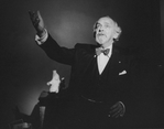 Actor Barnard Hughes in a scene from the Broadway production of the play "End Of The World"