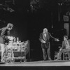 (C-L) Actors Barnard Hughes and John Shea in a scene from the Broadway production of the play "End Of The World"