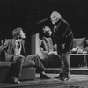 (R-L) Actors Barnard Hughes and John Shea in a scene from the Broadway production of the play "End Of The World"