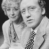 Actors Nicol Williamson and Frances Cuka in a scene from the Roundabout Theatre revival of the play "The Entertainer"