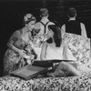 (L-R) Actresses Patti LuPone as Eva Peron and Jane Ohringer in a scene from the Broadway production of the musical "Evita.".