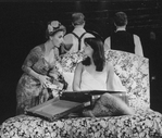 (L-R) Actresses Patti LuPone as Eva Peron and Jane Ohringer in a scene from the Broadway production of the musical "Evita.".
