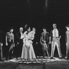 Actress Patti LuPone as Eva Peron (C) in a scene from the Broadway production of the musical "Evita.".