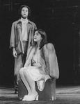Actors Mandy Patinkin as Che Guevera and Jane Ohringer in a scene from the Broadway production of the musical "Evita.".