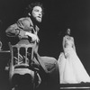 Actor Mandy Patinkin as Che Guevera (L) in a scene from the Broadway production of the musical "Evita.".