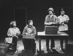 Actresses (L-R) Pamela Reed, Linda Griffiths, Concetta Tomei and Robin Bartlett in a scene from the NY Shakespeare Festival production of the play "Fen".