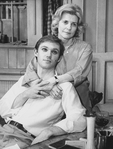 Actors Mary Carver and Richard Thomas in a scene from the Broadway production of the play "Fifth Of July.".