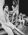 (L-R) Actors Christopher Reeve, Swoosie Kurtz and Amy Wright in a scene from the Broadway production of the play "Fifth Of July.".