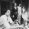 (L-R) Actors Christopher Reeve, Swoosie Kurtz, Jonathan Hogan and Joyce Reehling in a scene from the Broadway production of the play "Fifth Of July.".