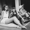 (L-R) Actors Swoosie Kurtz, Joyce Reehling, Christopher Reeve and Jonathan Hogan in a scene from the Broadway production of the play "Fifth Of July.".