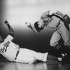 Actor David Alan Grier (L) as baseball player Jackie Robinson in a scene from the Broadway production of the musical "The First.".