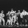 Actor David Alan Grier (3L) as baseball player Jackie Robinson in a scene from the Broadway production of the musical "The First.".