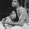 Actors David Alan Grier and Lonette McKee as baseball player Jackie Robinson and his wife Rachel in a scene from the Broadway production of the musical "The First.".