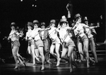 Chorus kids performing a number from the Broadway production of the musical "Follies.".