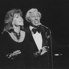 Actors Betty Comden and Adolph Green performing a number from the Lincoln Center concert revival of the musical "Follies.".