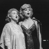 (L-R) Actresses Barbara Cook and Lee Remick performing a number from the Lincoln Center concert revival of the musical "Follies.".