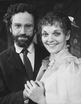 Actors John Rubenstein and Pamela Reed in a scene from the Broadway production of the play "Fools"