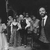 Actors Pamela Reed (L), Florence Stanley (2L), Mary Louise Wilson (3L), Harold Gould (5L) and John Rubenstein (R) in a scene from the Broadway production of the play "Fools"