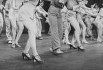 Those dancing feet in a scene from the Broadway production of the musical "42nd Street"