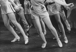 Those dancing feet in a scene from the Broadway production of the musical "42nd Street"