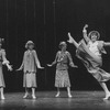 Actress Wanda Richert (R) in a scene from the Broadway production of the musical "42nd Street"