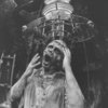 Actor Keith Jochim as the Creature in a scene from the Broadway production of the play "Frankenstein.".