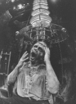 Actor Keith Jochim as the Creature in a scene from the Broadway production of the play "Frankenstein.".